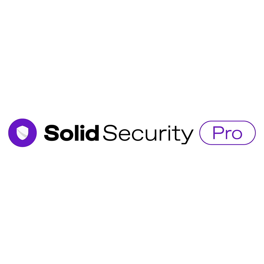 Solid Security Pro interface showing threat detection dashboard, firewall settings, and AI security recommendations